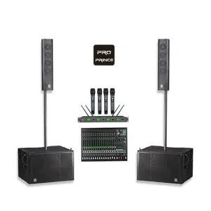 Dual12 inci sistem suara aktif profesional, sistem audio pa Speaker berkualitas tinggi dengan ukuran lebih kecil
