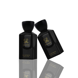 ขวดน้ำหอมแบบกำหนดเองขวดน้ำหอมแก้วเปล่าสีดำขวดน้ำหอมพื้นหนาขนาด50มล. พร้อมกล่องสินค้าใหม่2025 - Product Image 2