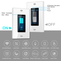 Interrupteur intelligent LCD Lanbon L9 2026 avec fonction de détection radar humaine, interrupteur d'éclairage intelligent 1 voie, format US, compatible Alexa Google Siri