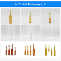 Flacon SPG Ampola Amber Clear Sérum Produits 1ml Ampoules rondes en verre Cq