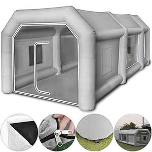 Cabine de peinture gonflable avec ventilateur 28x15x10ft cabine de pulvérisation gonflable cabine de peinture de voiture portable tente de cabine pour <span class=keywords><strong>garage</strong></span> de voiture - Product Image 5