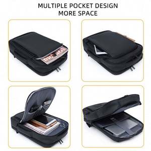 Sac à dos pour ordinateur portable 15,6 pouces pour homme, personnalisé OEM, sac à dos d'affaires fin, imperméable, en cuir, pour étudiants, voyage, antivol, sac à dos scolaire avec USB - Product Image 4