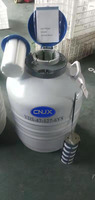 Réservoir d'azote liquide en acier inoxydable JX 47L YDS-47-127 pour la conservation du sperme animal, garantie de 5 ans, durée de conservation statique de 130 jours