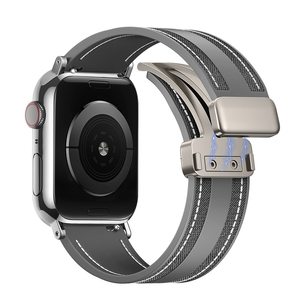 Correa de reloj Upro con nuevo diseño de tela y silicona con cierre magnético para Apple Watch S10 42mm 46mm/ 8 7 6 5 4 3 2 1 SE - Product Image 2