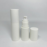 Bouteille sans air cosmétique vide en plastique blanc opaque 15ml 30ml 50ml bon marché