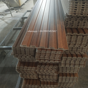 Tấm ốp tường PVC giả gỗ vàng chống thấm, các loại giấy dán tường/tấm ốp tường khác, tấm 3D LED WPC trang trí nội thất - Product Image 6