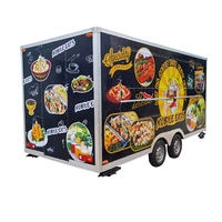 Remolque de Comida Móvil para Exteriores TUNE Square, Totalmente Equipado en Acero Inoxidable, para Café, Helados y Hot Dogs