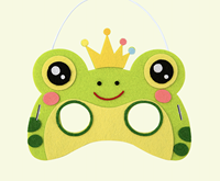 Masques en tissu non tissé à motifs d'animaux de dessin animé pour bricolage, accessoires de spectacle pour enfants, maternelle et activités parent-enfant