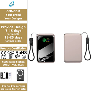 Power Bank all'ingrosso PD22.5W a ricarica rapida 10000/20000mAh con schermo TFT a colori e cavo integrato, <span class=keywords><strong>caricabatterie</strong></span> portatile per uso quotidiano all'aperto - Product Image 2