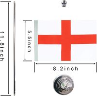 Großhandel 100% Polyester England Kleine Bedruckte Schreibtisch-Tischflagge Büroflagge Banner Neu