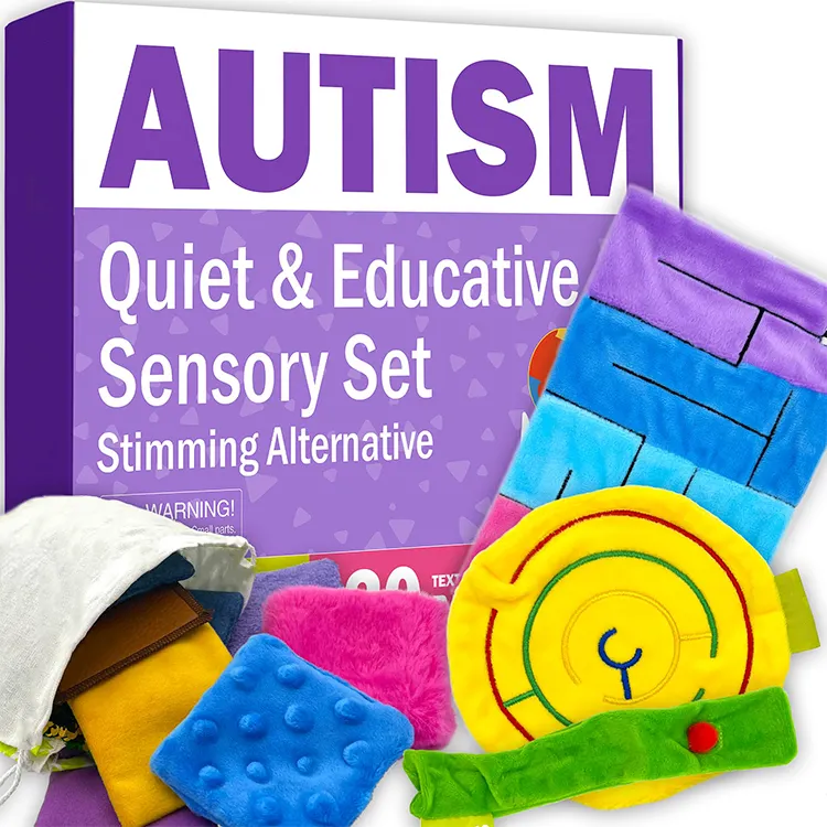 Mainan taktil payet sensorik untuk anak-anak autistik labirin marmer permainan autisme untuk anak-anak ADHD item kebutuhan khusus