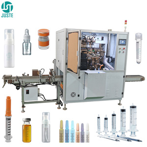 Máquina de Serigrafía Automática de Dos Colores para Tubos de Prueba de Plástico, Botellas de Crema y Esmalte de Uñas - Product Image 1