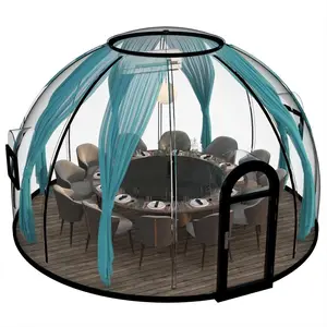 Polycarbonate dome tent Geodesic Clear Igloo Polycarbonate Dome House for outdoor glampling