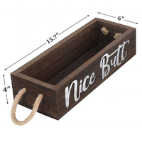 Boîte décorative de salle de bain Boîte de rangement en bois rustique de ferme