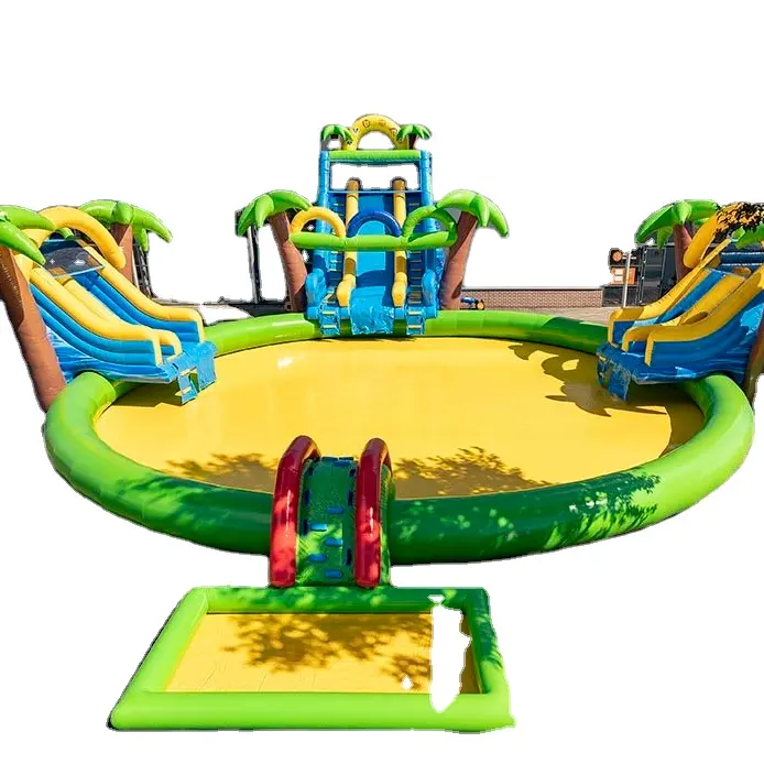 商業用ユニコーンインフレータブルウォーターパークゲームスライド子供屋外遊び場大きなスライド