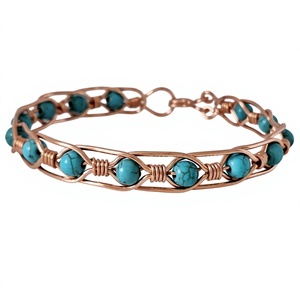 Quality Handicrafts Handcrafted Pure Copper Adjustable Open Cuff <b>Bracelet</b> Classic Fashionable Jewelry Accessory for Men Women - Product Image 1