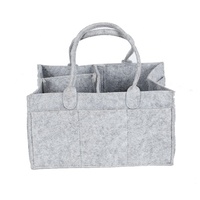 Sac de rangement pliable en feutre brodé pour chambre de bébé, idéal pour le rangement des couches et des articles de bébé