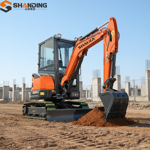Miniexcavadora SHANDING de 2.5 Toneladas con Motor Yanmar, Certificación CE, EPA y EURO 5, Bomba, Caja de Cambios y Alta Potencia de Excavación - Product Image 4