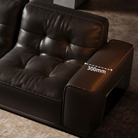 Ensemble de canapés modulaires en cuir de luxe moderne, design en forme de L, pour la maison, le bureau, l'appartement et l'hôtel, cuir véritable