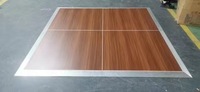 Plancher de danse modulaire portable à emboîtement pour une installation rapide, capacité de charge élevée pour événements intérieurs/extérieurs - 1,22 m²