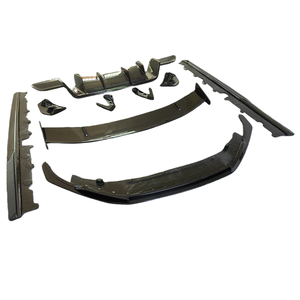 Pour le nouveau kit de carrosserie <span class=keywords><strong>Audi</strong></span> R8, jupes latérales de diffuseur arrière de lèvre avant en fibre de carbone sèche de haute qualité kit de carrosserie de spoiler arrière - Product Image 1