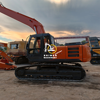 Excavadora Usada Hitachi ZX200 de 20 Toneladas, Origen Japón, Brazo Largo, Pocas Horas de Uso, Bomba de Caja de Cambios Isuzu, 122kw de Potencia, Probada e Inspeccionada