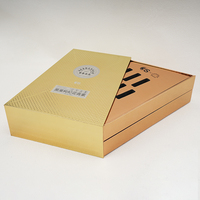 Emballage personnalisé pour compléments alimentaires, boîte rigide à double couche couleur or champagne