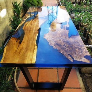 MTBJZJ Thick Pour Clear <strong>Epoxy</strong> Resin <strong>Epoxy</strong> <strong>Table</strong> 5-10cm Per Pour Deep Cast River <strong>Table</strong> - Product Image 3