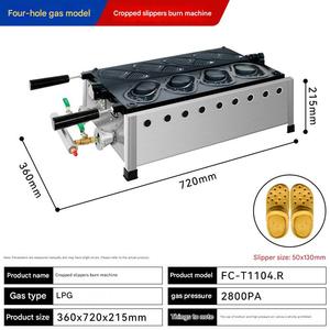 Macchina Portatile Professionale per Waffle con Stampi a Crocchetta, Riscaldamento a Gas ed Elettrico, Ideale per la Produzione di Waffle all'Uovo da Bancarella - Product Image 2