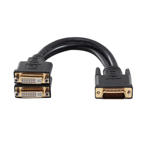 Câble répartiteur vidéo numérique DMS59 vers DVI-D, LFH 59 mâle vers femelle, gaine en PVC, blindage tressé pour projecteur, HDTV, moniteur d'ordinateur - Product Image 2