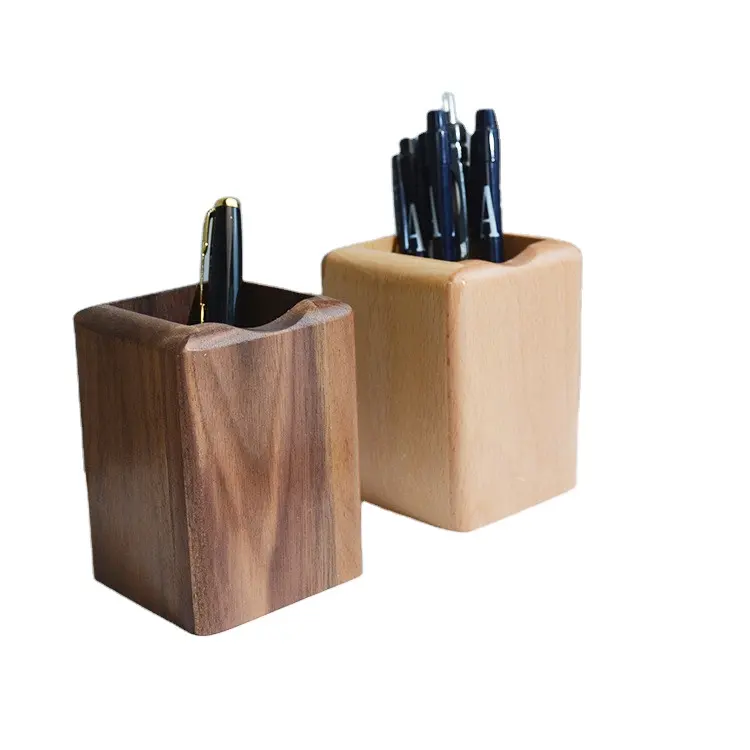 Креативный ящик для хранения товаров для дома и офиса, деревянный органайзер для ручек, настольный держатель