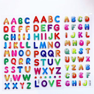 Benutzer definierte Kinder Lernspiel zeug Cartoon Englisch <span class=keywords><strong>Alphabet</strong></span> Buchstaben Nummer Aufkleber - Product Image 2