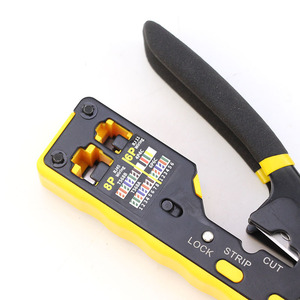 Multi-functional 6P 8P Network Cable Crimping Tool With Wire Stripping Cutting And Through Hole For Network Cable - Product Image 2