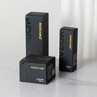 Cajas Cosméticas de Cartón Negro Personalizadas de 400G, Estampado en Caliente Dorado e Impresión en Serigrafía, Empaque de Lujo para Maquillaje y Cuidado de la Piel en Varios Tamaños
