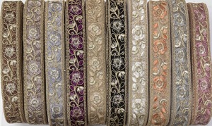 Bas prix dentelle ODM OEM douane nouveau coloré en gros broderie fleur dentelle garniture Soluble dans l'eau maille dentelle - Product Image 3