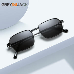 Lunettes de soleil Greyjack pour hommes, monture carrée, polarisées UV400, en acier inoxydable, verres TAC, pour la conduite en extérieur et la pêche - Product Image 4