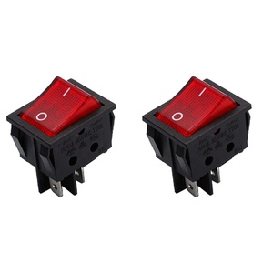 Kích thước lớn hiện tại <span class=keywords><strong>4</strong></span> <span class=keywords><strong>pins</strong></span> on off chuyển đổi ánh sáng màu đỏ Máy hàn Heavy Duty 20A <span class=keywords><strong>Rocker</strong></span> chuyển đổi - Product Image 1