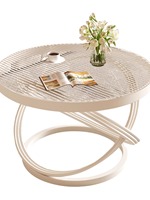 Nouvelle table basse en verre de style moderne et luxueux 2026 pour petit appartement, mobilier de salon, usage domestique, ronde