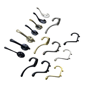 Wall Mounted Cast Iron <b>Hooks</b> Single Double Coat Bathroom <b>Kitchen</b> Towel Hanger 10-15kg Load Capacity - Product Image 5