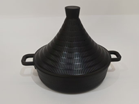 Tajine en aluminium de 28 cm avec couvercle et poignée en plastique, personnalisable en usine, antiadhésif, ustensile de cuisson
