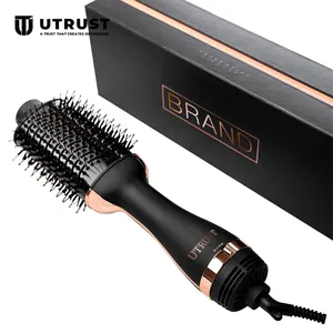 Hair Brush Hair Dryer Multi-Functional 3-In-1 Hot Air Brush Salon Cepillo Secador Negative Ion 1 Step Hair Dryer Volumizer