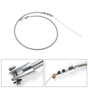 <b>Throttle</b> <b>Cable</b> Kit 36-inch And 24-inch Braided Stainless Steel For Chevrolet 1997-2007 Replacement Repair - Product Image 5