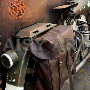 Viento Industrial <span class=keywords><strong>Harley</strong></span> Indian motocicleta Modelo 1:1 tridimensional 3D estaño pared decoración Bar restaurante Metal pintura - Product Image 5