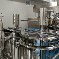 Mélangeur facial faisant la machine de fabrication de crème de lotion émulsifiante cosmétique sous vide
