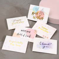 Cartes de vœux personnalisées avec logo, carton kraft recyclé, bon marché, pour entreprises, anniversaires, festivals, Noël, remerciements, taille et couleur personnalisées