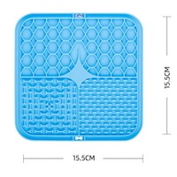 Tapis de léchage pour animaux de compagnie personnalisable en silicone à ventouse, gamelle anti-étouffement à alimentation lente, design carré sur mesure, directement de l'usine