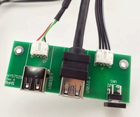 Boîtier PC Lesozoh avec câble USB 3.0 monté sur panneau et port audio HD