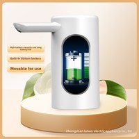 Pompe à eau portable mini rechargeable entièrement automatique à double pompe, boîtier ABS, alimentation 4W 5V, distribution rapide et quantitative d'eau
