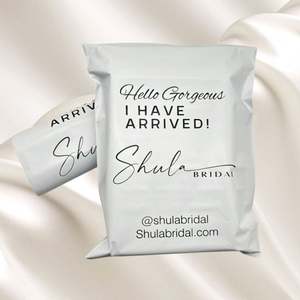 Enveloppes d'expédition personnalisées avec logo, 100 pièces, pochettes d'expédition, sacs d'expédition noirs et blancs, grands sacs d'expédition en polyéthylène pour vêtements avec motifs - Product Image 5