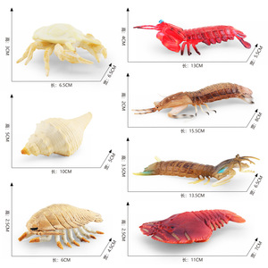 Criatura simulada modelo Derma Pipa Camarón Yeti <span class=keywords><strong>cangrejo</strong></span> Caracol Rey con pie gusano mar animal Decoración - Product Image 5